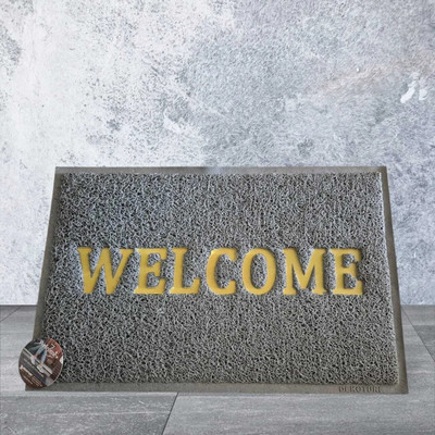 PMRSENTERPRISES Grey Rubber Carpet(40 cm,  X 60 cm, Rectangle)