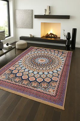Flipkart SmartBuy Multicolor Polyester Carpet(152 cm,  X 213 cm, Rectangle)