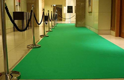 AyanCarpets Green Synthetic Carpet(10 ft,  X 10 ft, Rectangle)