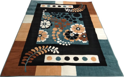 HassanCarpet 5 cm  X 7 cm Silk Carpet(Rectangle, Multicolor)