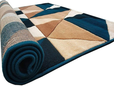 R CARPETS Multicolor Silk, Wool Carpet(5 ft,  X 7 ft, Rectangle)