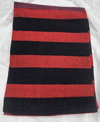 Bansal Handloom Red, Black Cotton Area Rug(184.88 cm,  X 274.22 cm, Rectangle)