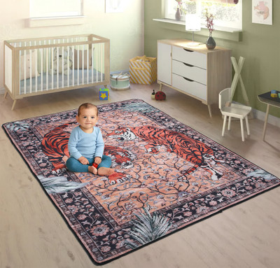 AAZEEM 91 cm  X 137 cm Polyester Carpet(Rectangle, Multicolor)