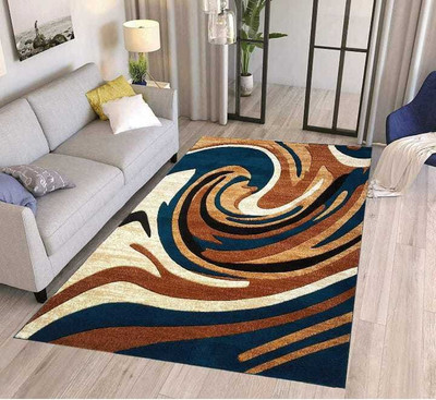 Ra handloom carpet Multicolor Silk Carpet(8 cm,  X 6 cm, Rectangle)