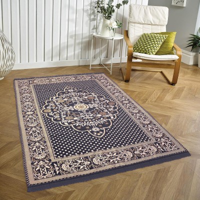 Nirmal Home Blue Cotton Carpet(152.4 cm,  X 213.36 cm, Rectangle)
