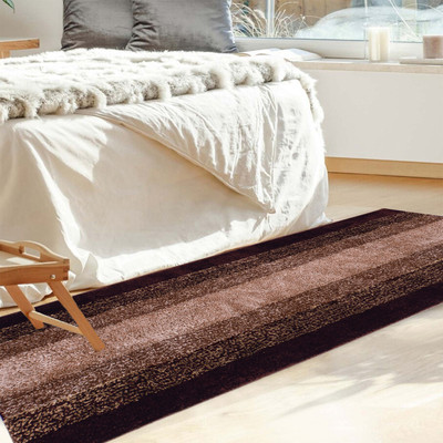 KUBER INDUSTRIES Brown Polyester Runner(2 ft,  X 5 ft, Rectangle)
