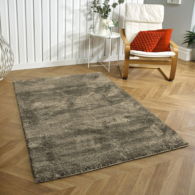 Acarpet Grey Polyester Carpet(90 cm,  X 150 cm, Rectangle)