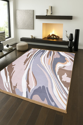 Flipkart SmartBuy Brown Polyester Carpet(152 cm,  X 213 cm, Rectangle)