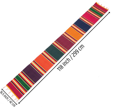 DG Textile Multicolor Cotton Carpet(42 cm,  X 299 cm, Rectangle)