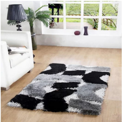 RM Handloom Multicolor Polyester Carpet(5 ft,  X 7 ft, Rectangle)