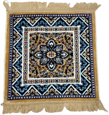 Casanest Beige Velvet Carpet(61 cm,  X 61 cm, Rectangle)
