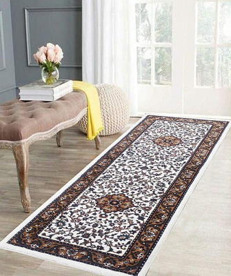 HR CARPET Multicolor Silk Carpet(2 ft.,  X 6 ft., Rectangle)