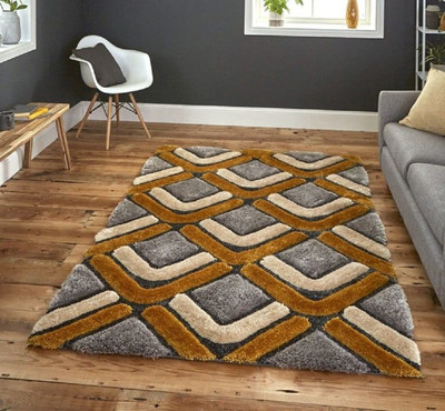 KAYNAT CARPET Multicolor Polypropylene Carpet(5 cm,  X 7 cm, Rectangle)
