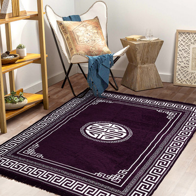 Flipkart SmartBuy Multicolor Chenille Carpet(152 cm,  X 213 cm, Rectangle)