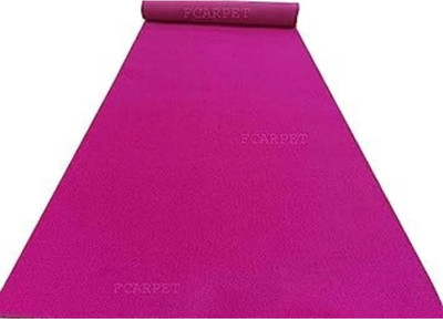 Samjeeda Handloom carpets Pink Synthetic Carpet(152 cm,  X 304 cm, Rectangle)