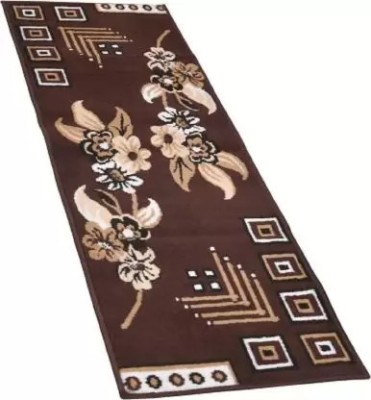 RUGSANDRUGS Brown Silk Carpet(2 cm,  X 5 cm, Rectangle)