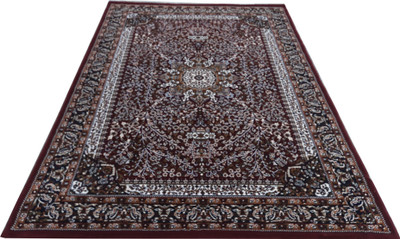 Shag Weaving Red Silk Carpet(3 ft,  X 5 ft, Rectangle)