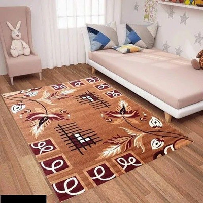 HassanCarpet 5 cm  X 7 cm Silk Carpet(Rectangle, Multicolor)