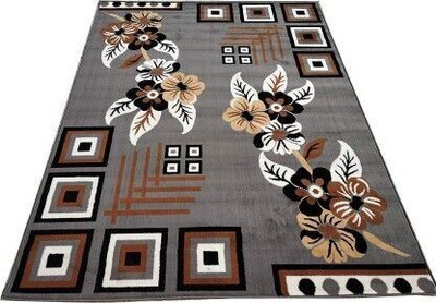 CHAUDHARYCARPET Brown Silk Carpet(5 cm,  X 7 cm, Rectangle)