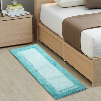 Saral Home Light Blue Polyester Runner(40 cm,  X 110 cm, Rectangle)