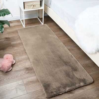 LUXE HOME INTERNATIONAL Brown Polyester Runner(2 cm,  X 5 cm, Rectangle)