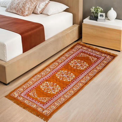 KUBER INDUSTRIES Multicolor Velvet Runner(2 ft,  X 6 ft, Rectangle)