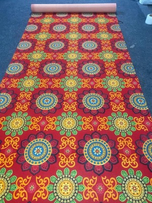 AyanCarpets Red, Maroon, Blue Nylon Carpet(150 cm,  X 600 cm, Rectangle)