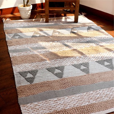 DHAGA Multicolor Blended Carpet(121 cm,  X 182 cm, Rectangle)