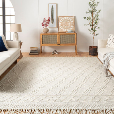 Surya Living Beige Wool Carpet(8 ft,  X 10 ft, Rectangle)