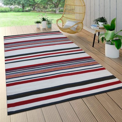 MRIC Multicolor Wool, Cotton Carpet(5 cm,  X 8 cm, Rectangle)