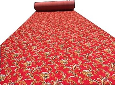 ZARACARPETS Red Acrylic Carpet(153 cm,  X 213 cm, Rectangle)