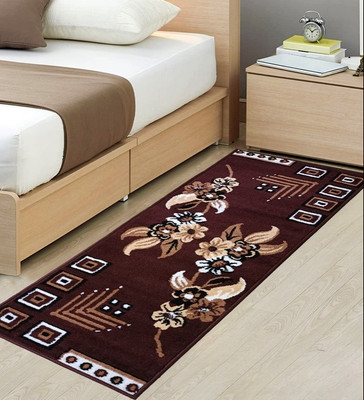 CHAUDHARYCARPET 50 cm  X 150 cm Acrylic Runner(Rectangle, Brown)