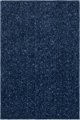 Saral Home Blue Polyester Carpet(150 cm,  X 210 cm, Rectangle)