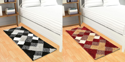 MY HOME 60.96 cm  X 152.2 cm Polyester Carpet(Rectangle, Multicolor)