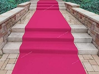 Ahamad Pink Acrylic Carpet(3 ft,  X 5 ft, Rectangle)