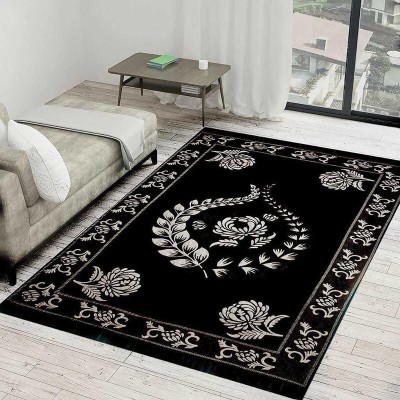 Vedansh collection Multicolor Velvet Carpet(152 cm,  X 213 cm, Rectangle)