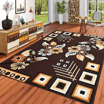 AyanCarpets Grey Acrylic Carpet(5 cm,  X 7 cm, Rectangle)