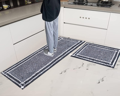 ROUSN Multicolor Cotton Carpet(40 cm,  X 120 cm, Rectangle)