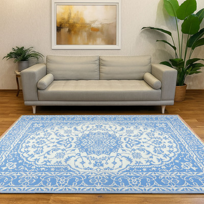 SAHIL Blue Plastic Chatai(90 cm,  X 180 cm, Rectangle)