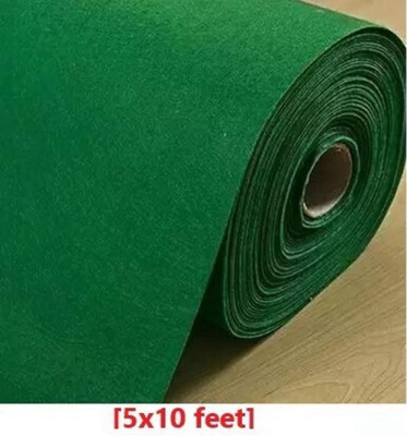 R CARPETS Green Acrylic Carpet(150 cm,  X 310 cm, Rectangle)
