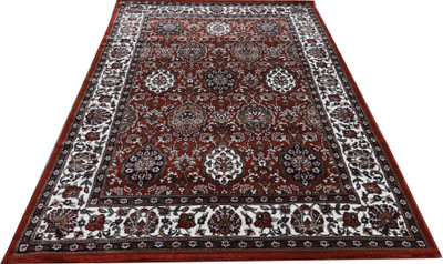 Shag Weaving Peach Silk Carpet(3 ft,  X 5 ft, Rectangle)