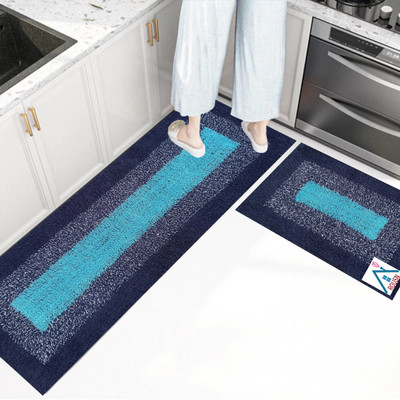 ROUSN Multicolor Cotton Carpet(40 cm,  X 120 cm, Rectangle)