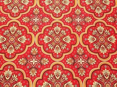 ZARACARPETS Red Acrylic Carpet(5 ft,  X 8 ft, Rectangle)