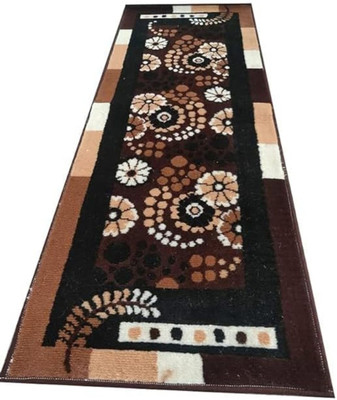 SDMCARPET 45 cm  X 150 cm Acrylic Carpet(Rectangle, Brown)