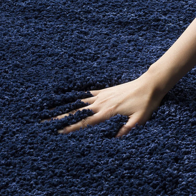 Acarpet Blue Polyester Runner(2 ft,  X 6 ft, Rectangle)