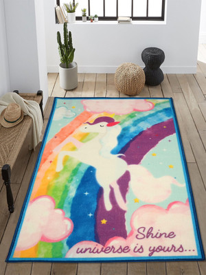 Saral Home Multicolor Polypropylene Carpet(90 cm,  X 150 cm, Rectangle)