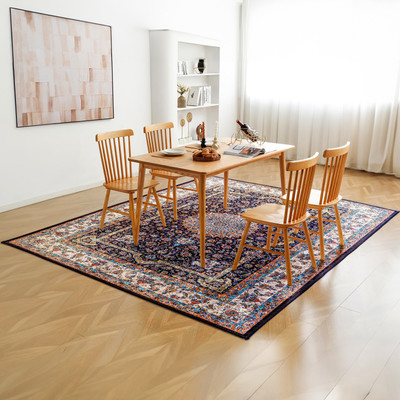 STATUS 120 cm  X 180 cm Velvet Carpet(Rectangle, Purple)