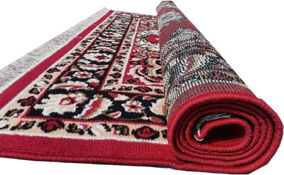 Ra handloom carpet Red Acrylic Carpet(240 cm,  X 300 cm, Rectangle)