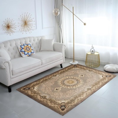 STATUS Brown Velvet Carpet(90 cm,  X 150 cm, Rectangle)