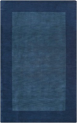 Surya Living Dark Blue Wool Carpet(5 ft,  X 8 ft, Rectangle)